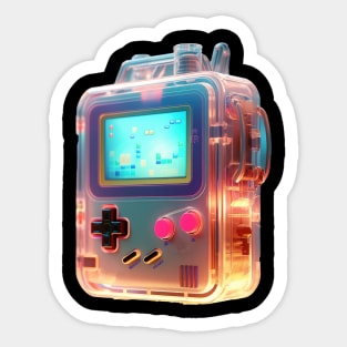 Retro Gaming Glasswork Sticker